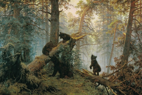 Шишкин Утро в сосновом лесу